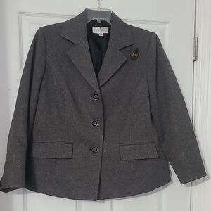 Esprit Women's Gray Wool Blend Blazer Jacket